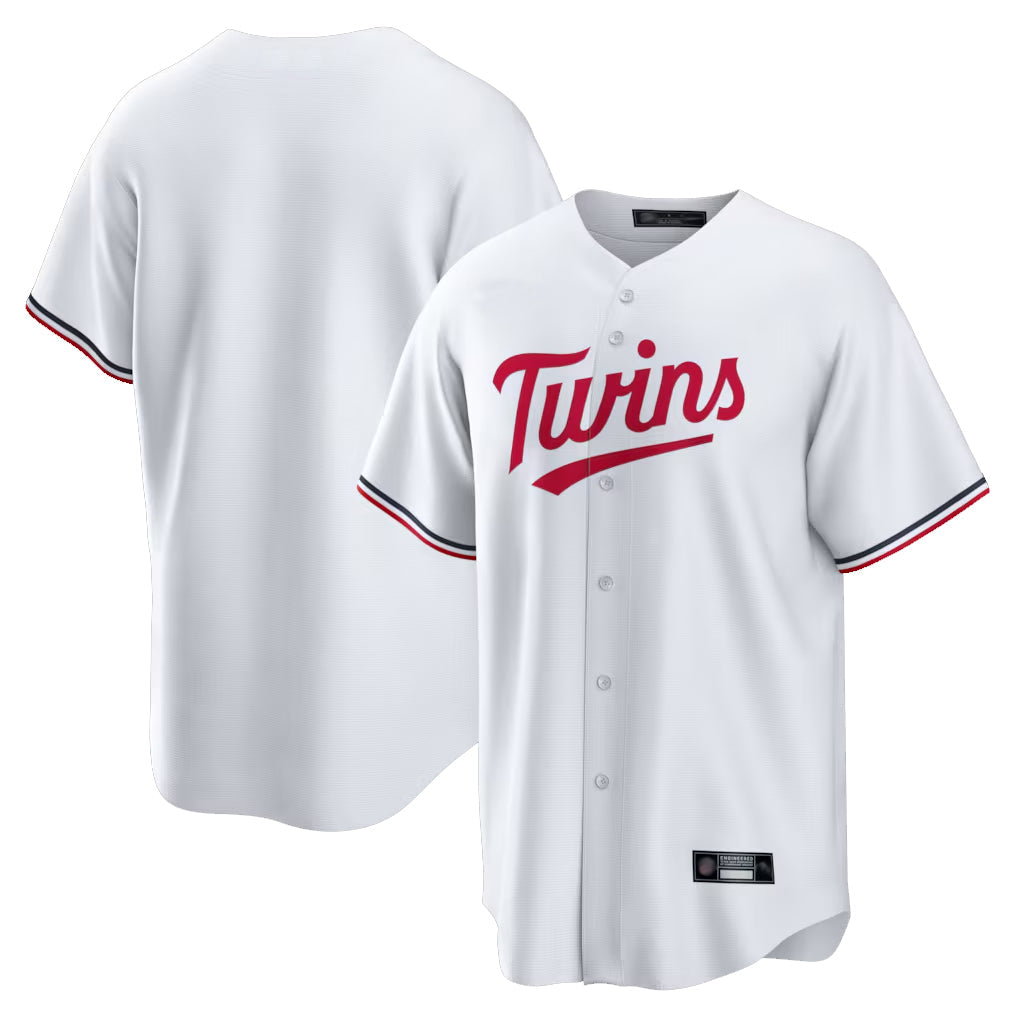 Rebec M.Twins ## Twins Blank Player White Home Game Stitched Jerseys
