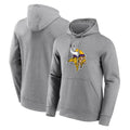 Rebec M.Vikings Gray LOGO Pullover Hoodies Home Game Blank Player Stitched Jerseys