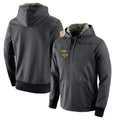 Rebec M.Vikings Gray Pullover Hoodies Home Game Blank Player Stitched Jerseys