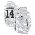 Rebec M.Vikings #14 Jauan Jennings Player Arctic Camo Salute to Service Pullover Hoodies Limited Game Stitched Jerseys