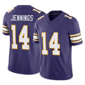 Rebec M.Vikings #14 Jauan Jennings Player Purple Limited Classic Vapor F.U.S.E. Home Game Stitched Jerseys