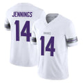 Rebec M.Vikings #14 Jauan Jennings Player White Limited Alternate Vapor F.U.S.E. Home Game Stitched Jerseys
