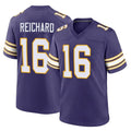 Rebec M.Vikings #16 Will Reichard Player Purple Classic Home Game Stitched Jerseys