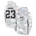 Rebec M.Vikings #23 James Pierre Player Arctic Camo Salute to Service Pullover Hoodies Limited Game Stitched Jerseys