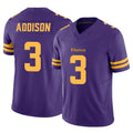 Rebec M.Vikings #3 Jordan Addison Player Purple Limited Alternate Vapor F.U.S.E. Home Game Stitched Jerseys
