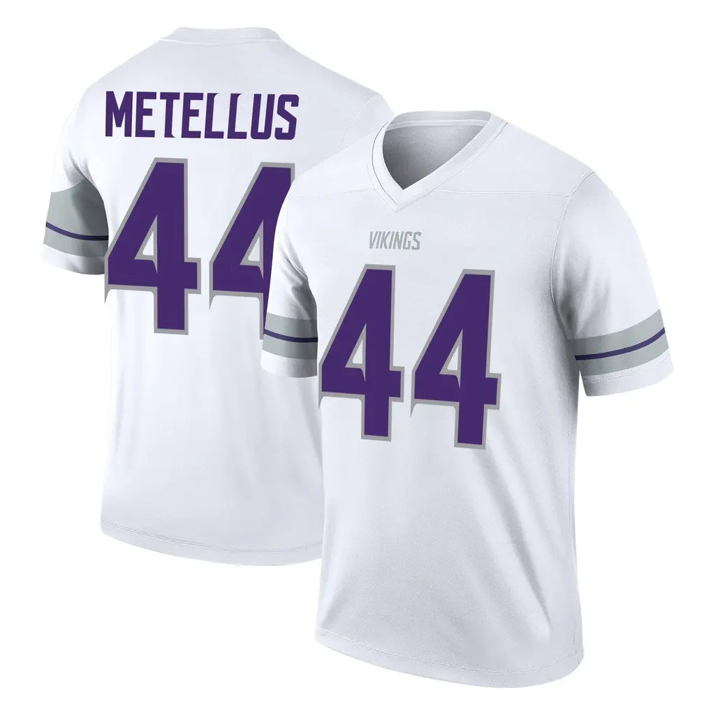 Rebec M.Vikings #44 Josh Metellus Player White Alternate Legend Home Game Stitched Jerseys