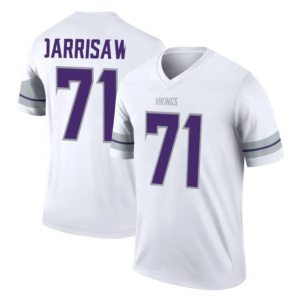 Rebec M.Vikings #71 Christian Darrisaw Player White Alternate Legend Home Game Stitched Jerseys
