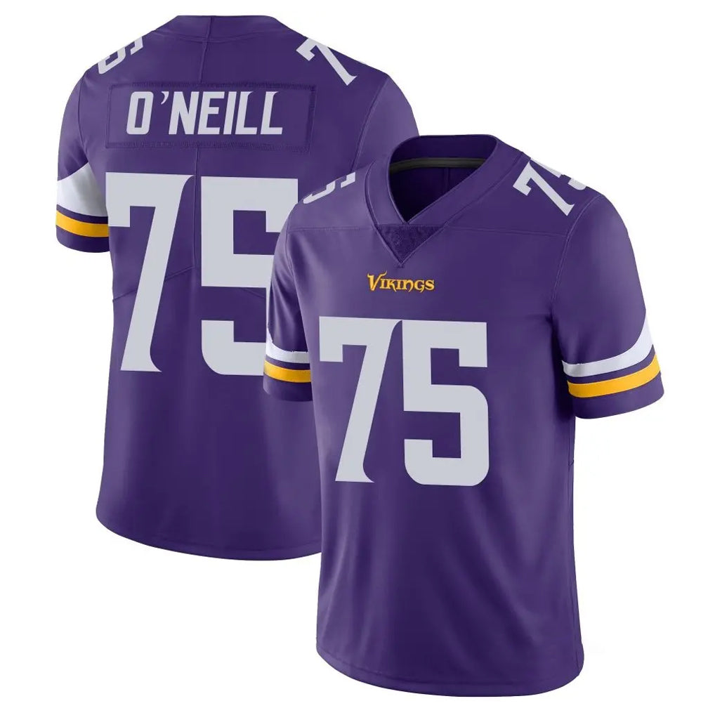 Rebec M.Vikings #75 Brian O'Neill Player Purple Limited Vapor Untouchable Home Game Stitched Jerseys