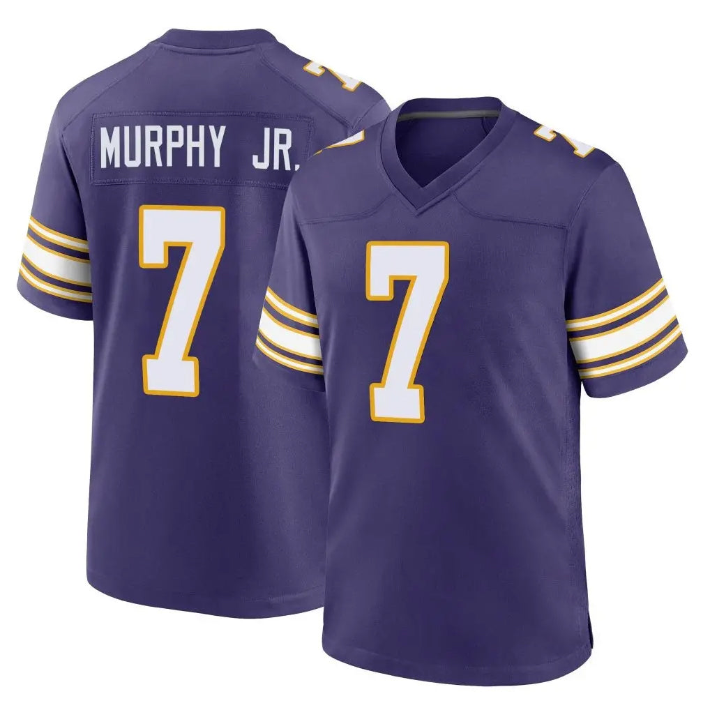 Rebec M.Vikings #7 Byron Murphy Jr. Player Purple Classic Home Game Stitched Jerseys