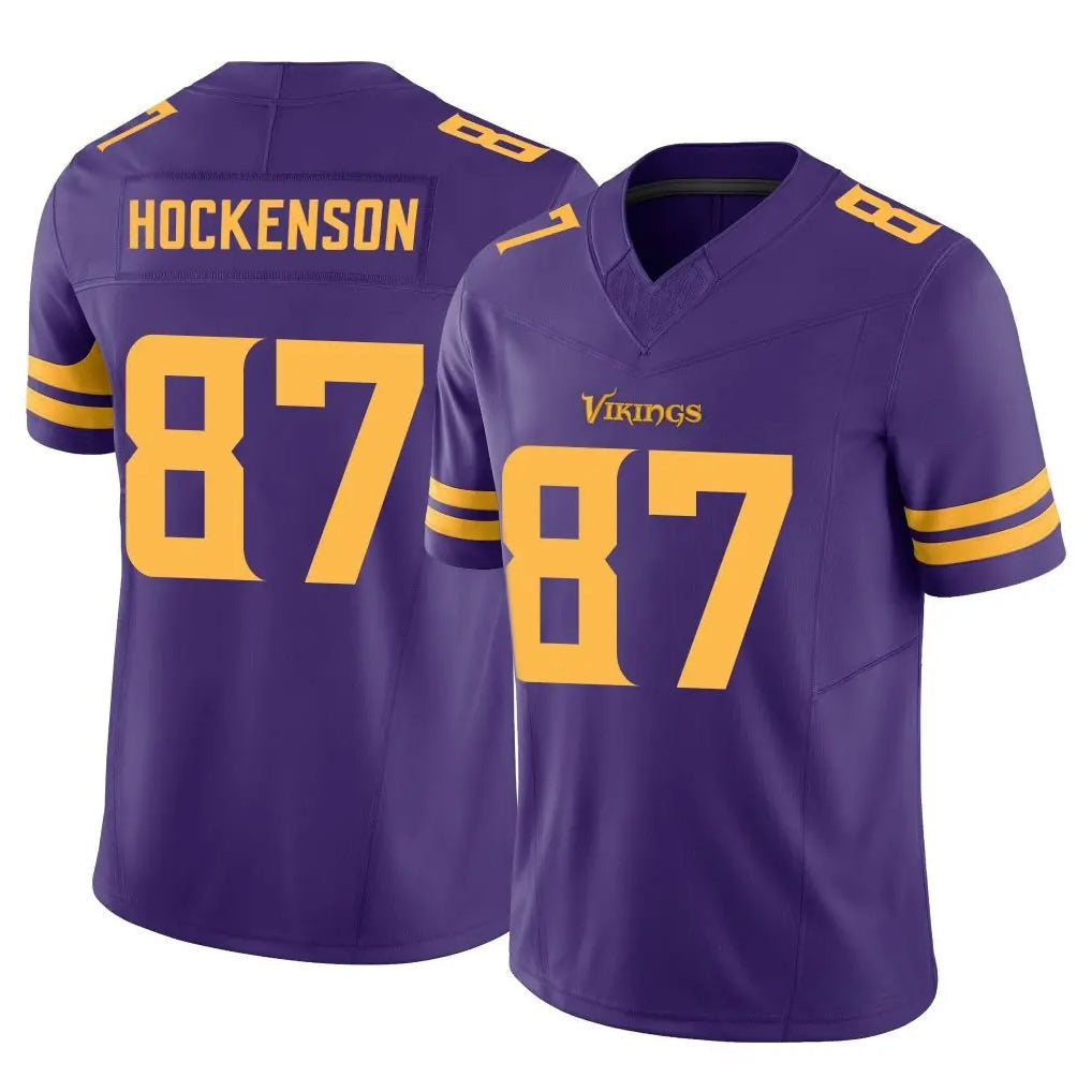 Rebec M.Vikings #87 T.J. Hockenson Player Purple Limited Alternate Vapor F.U.S.E. Home Game Stitched Jerseys