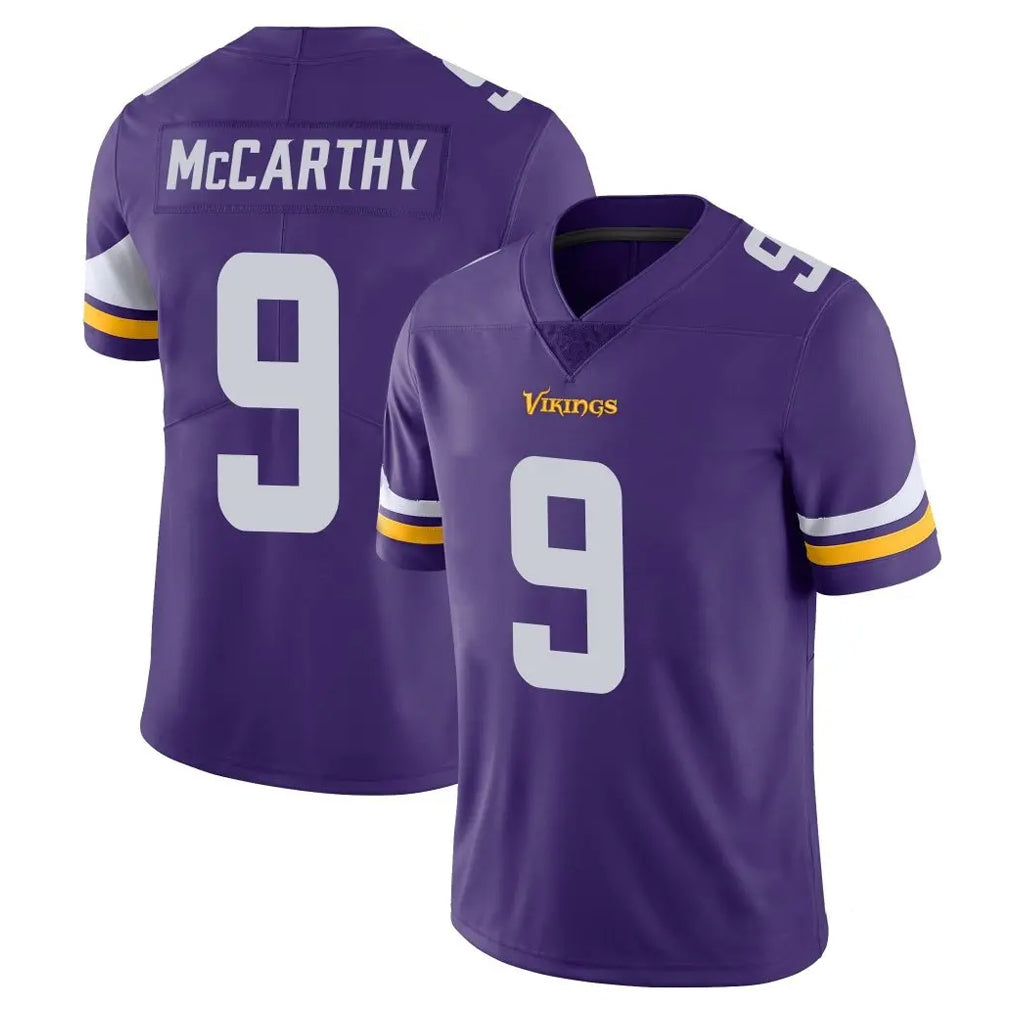 Rebec M.Vikings #9 J.J. McCarthy Player Purple Limited Vapor Untouchable Home Game Stitched Jerseys