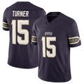Rebec M.Vikings #15 Joshua Dobbs Deep Purple 2026 F.U.S.E. Rivalries Collection Limited Football Stitched Jersey