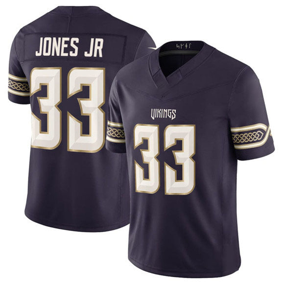 Rebec M.Vikings #33 Aaron Jones Sr. Deep Purple 2026 F.U.S.E. Rivalries Collection Limited Football Stitched Jersey