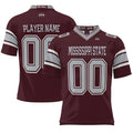 Rebec Custom M.State Bulldogs ProSphere NIL Pick-A-Player Maroon Football Jersey American Stitched College Jerseys