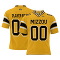 Rebec Custom M.Tigers ProSphere Youth NIL Pick-A-Player Gold Football Jersey American Stitched College Jerseys