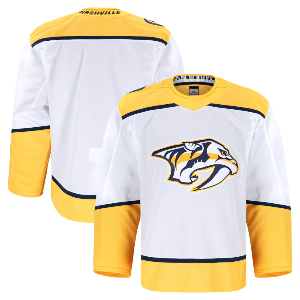 Rebec N.Predators White Away Authentic Pro Jerseys