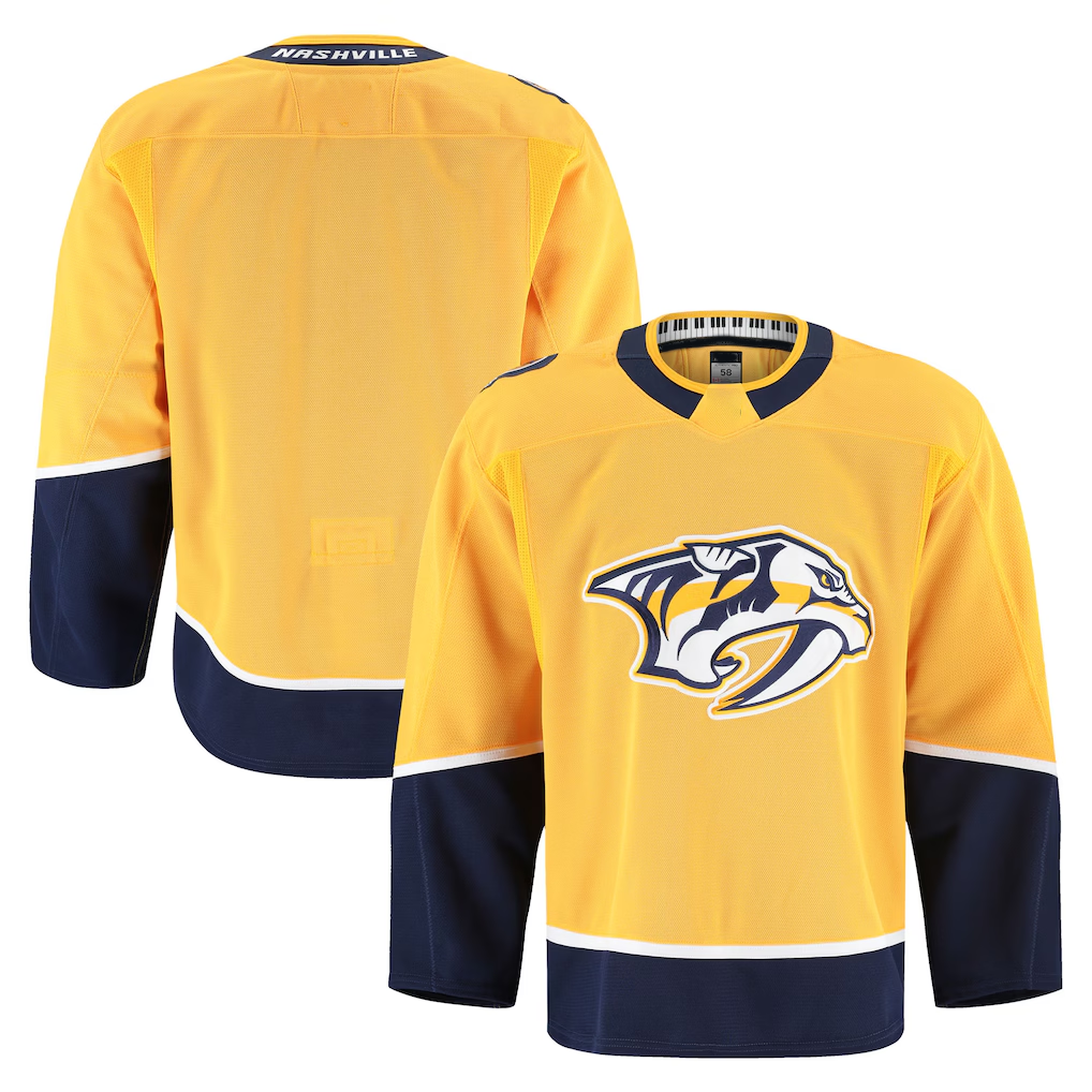 Rebec N.Predators Yellow Home Authentic Pro Jerseys