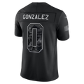 Rebec NE.Patriots #0 Christian Gonzalez Black 2026 Salute to Service Stitched Limited Jersey