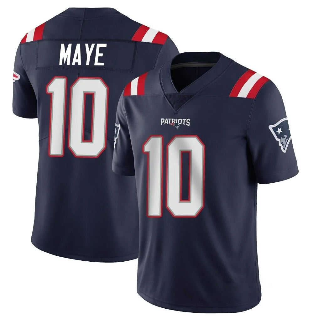 Rebec NE.Patriots #10 Drake Maye Player Navy Vapor Untouchable Home Game Stitched Jerseys
