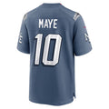 Rebec NE.Patriots #10 Drake Maye Player Storm Blue Rivalries Collection Game Stitched Jerseys