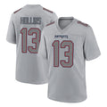 Rebec NE.Patriots #13 Mack Hollins Player Gray Fashion Limited Home Game Stitched Jerseys