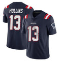 Rebec NE.Patriots #13 Mack Hollins Player Navy Vapor Untouchable Home Game Stitched Jerseys