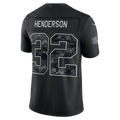 Rebec  NE.Patriots #32 TreVeyon Henderson Black 2026 Salute to Service Stitched Limited Jersey