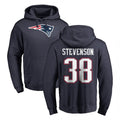 Rebec NE.Patriots #38 Rhamondre Stevenson Player Navy LOGO Pullover Hoodies Home Game Stitched Jerseys