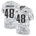 Rebec NE.Patriots #48 Namdi Obiazor Player Arctic Camo Salute To Service Limited Game Stitched Jerseys