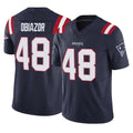 Rebec NE.Patriots #48 Namdi Obiazor Player Navy Limited Vapor F.U.S.E. Home Game Stitched Jerseys