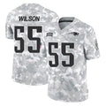 Rebec NE.Patriots #55 Jared Wilson Player Arctic Camo Salute To Service Limited Game Stitched Jerseys