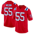 Rebec NE.Patriots #55 Jared Wilson Player Red Home Game Stitched Jerseys