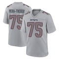 Rebec NE.Patriots #75 Alijah Vera-Tucker Player Gray Fashion Limited Home Game Stitched Jerseys