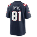 Rebec NE.Patriots #81 CJ Dippre Navy Team Game Jersey