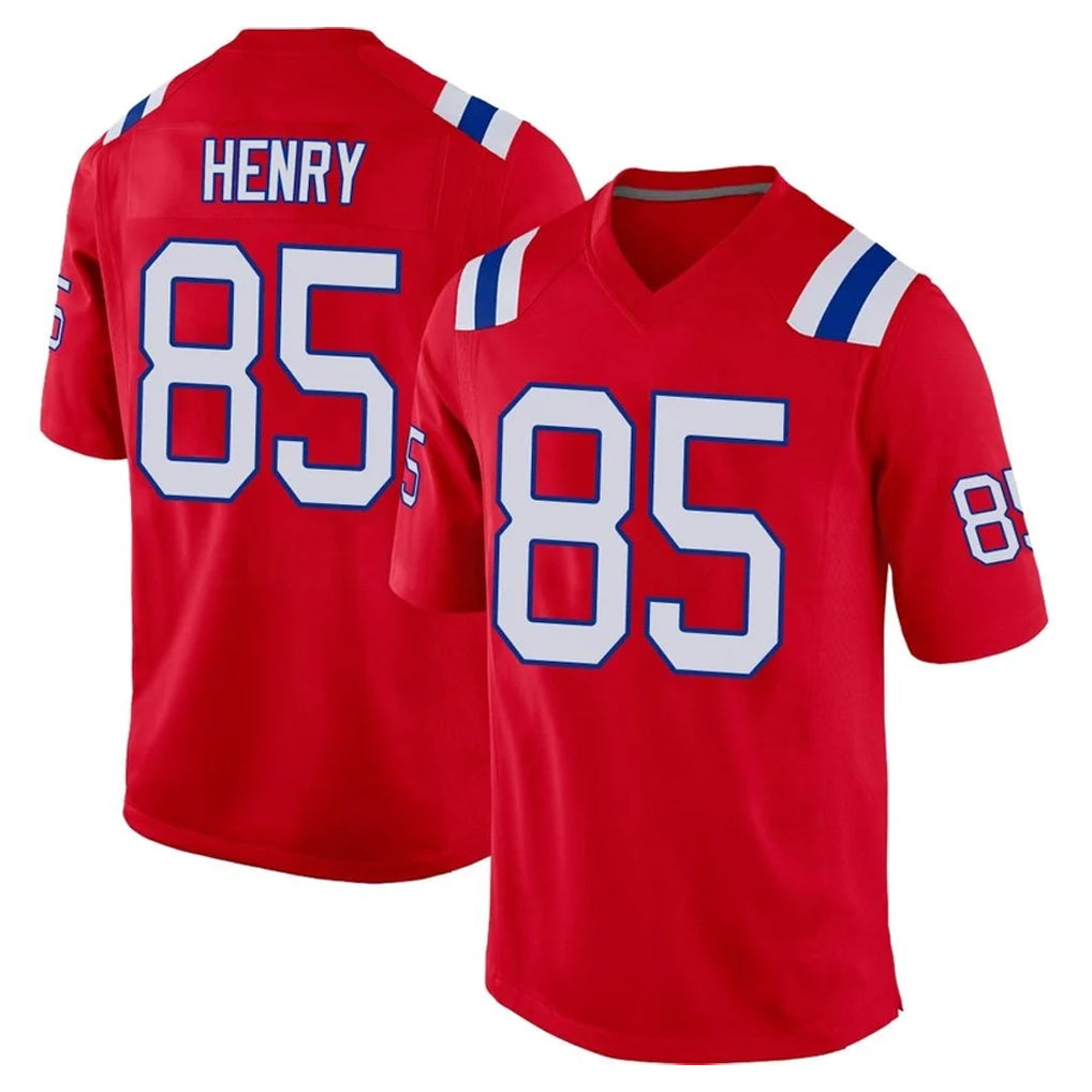 Rebec NE.Patriots #85 Hunter Henry Player Red Home Game Stitched Jerseys