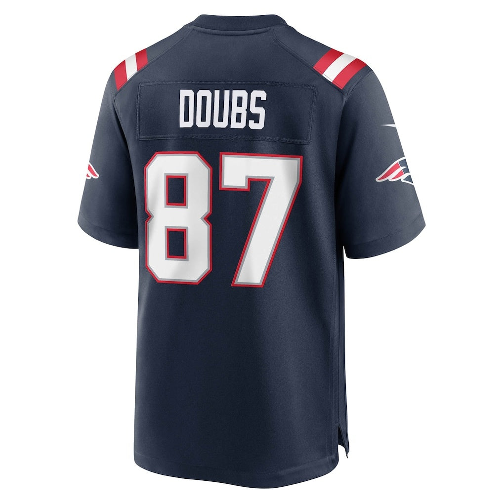 Rebec NE.Patriots #87 Romeo Doubs Navy Game #87 Romeo Doubs