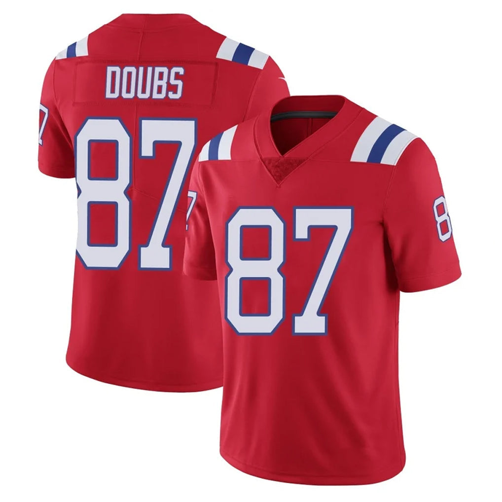 Rebec NE.Patriots #87 Romeo Doubs Player Red Vapor Untouchable Home Game Stitched Jerseys