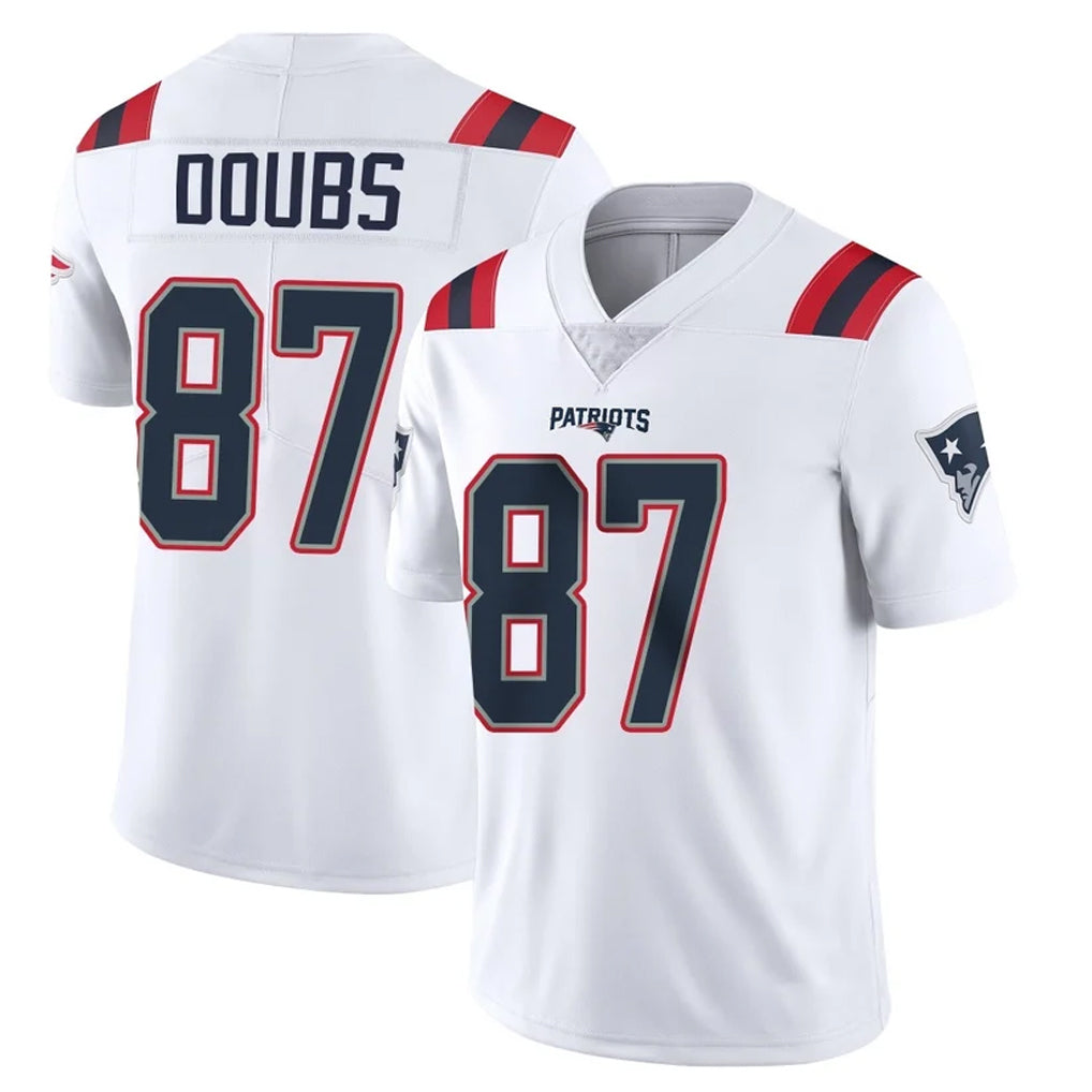 Rebec NE.Patriots #87 Romeo Doubs Player White Vapor Untouchable Home Game Stitched Jerseys