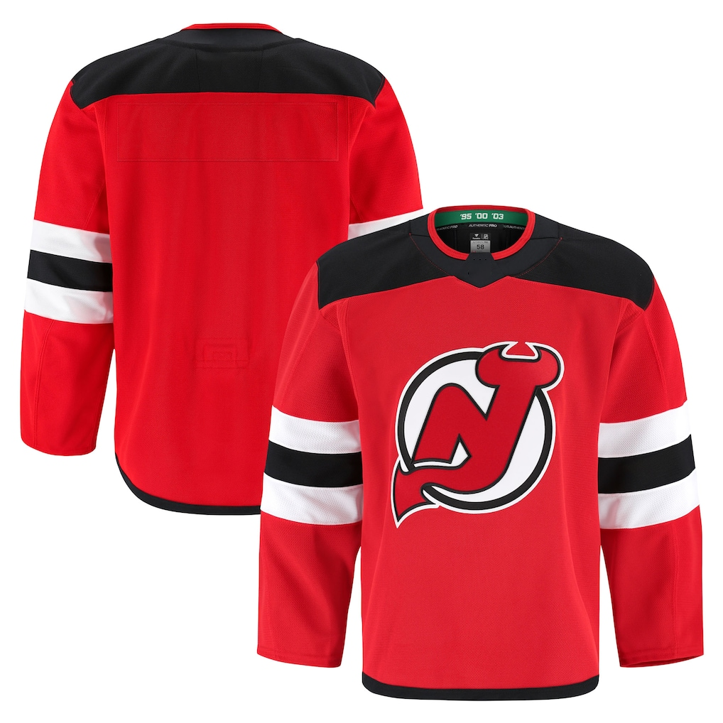 Rebec NJ.Devils Red Home Authentic Pro Jerseys
