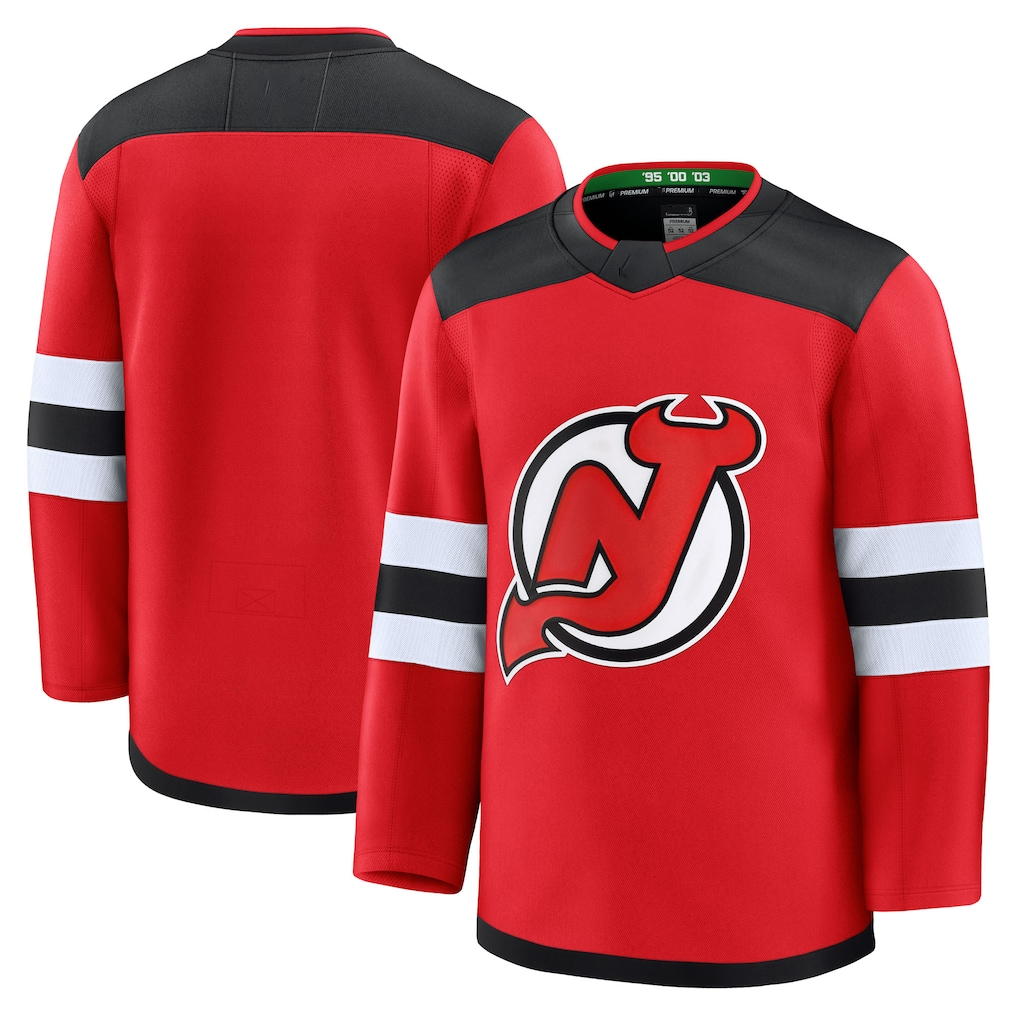Rebec NJ.Devils Red Home Premium Jerseys