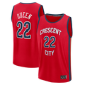 Rebec NO.Pelicans #22 Derik Queen Red Fast Break Replica Player Stitched Jerseys- Statement Edition