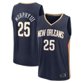 Rebec NO.Pelicans #25 Trey Murphy III Navy Fast Break Replica Stitched Jerseys- Icon Edition