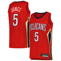 Rebec NO.Pelicans #5 Herbert Jones Red Swingman Stitched Jerseys- Statement Edition