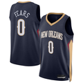 Rebec NO.Pelicanss #0 Jeremiah Fears Navy Swingman Stitched Jerseys- Icon Edition