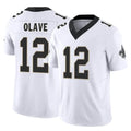 Rebec NO.Saints #12 Chris Olave Player White Limited Vapor Untouchable Home Game Stitched Jerseys