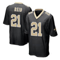 Rebec NO.Saints #21 Justin Reid Player Black Home Game Stitched Jerseys