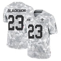 Rebec NO.Saints #23 Julian Blackmon Player Arctic Camo Salute To Service Limited Game Stitched Jerseys