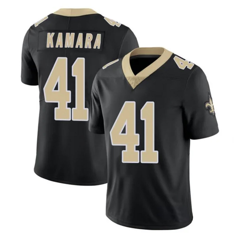 Rebec NO.Saints #41 Alvin Kamara Player Black Limited Vapor Untouchable Home Game Stitched Jerseys