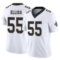 Rebec NO.Saints #55 Kaden Elliss Player White Limited Vapor F.U.S.E. Home Game Stitched Jerseys