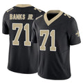 Rebec NO.Saints #71 Kelvin Banks Jr. Player Black Limited Vapor F.U.S.E. Home Game Stitched Jerseys